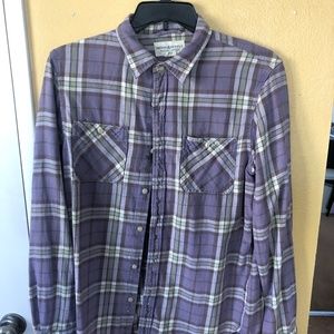 Ralph Lauren DENIM & SUPPLY L FLANNEL PURPLE GREEN